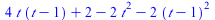 `+`(`*`(4, `*`(t, `*`(`+`(t, `-`(1))))), 2, `-`(`*`(2, `*`(`^`(t, 2)))), `-`(`*`(2, `*`(`^`(`+`(t, `-`(1)), 2)))))