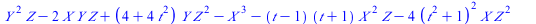`+`(`*`(`^`(Y, 2), `*`(Z)), `-`(`*`(2, `*`(X, `*`(Y, `*`(Z))))), `*`(`+`(4, `*`(4, `*`(`^`(t, 2)))), `*`(Y, `*`(`^`(Z, 2)))), `-`(`*`(`^`(X, 3))), `-`(`*`(`+`(t, `-`(1)), `*`(`+`(t, 1), `*`(`^`(X, 2),...