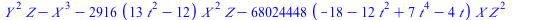 `+`(`*`(`^`(Y, 2), `*`(Z)), `-`(`*`(`^`(X, 3))), `-`(`*`(2916, `*`(`+`(`*`(13, `*`(`^`(t, 2))), `-`(12)), `*`(`^`(X, 2), `*`(Z))))), `-`(`*`(68024448, `*`(`+`(`-`(18), `-`(`*`(12, `*`(`^`(t, 2)))), `*...