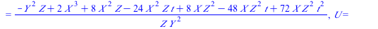 `+`(`*`(`^`(Y, 2), `*`(Z)), `-`(`*`(`^`(X, 3))), `-`(`*`(`+`(2, `-`(`*`(6, `*`(t)))), `*`(`^`(X, 2), `*`(Z)))), `*`(4, `*`(`^`(`+`(t, `-`(1)), 2), `*`(X, `*`(`^`(Z, 2))))), `-`(`*`(8, `*`(`+`(`*`(3, `...