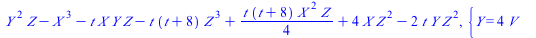 `+`(`*`(`^`(Y, 2), `*`(Z)), `-`(`*`(`^`(X, 3))), `-`(`*`(t, `*`(X, `*`(Y, `*`(Z))))), `-`(`*`(t, `*`(`+`(t, 8), `*`(`^`(Z, 3))))), `/`(`*`(t, `*`(`+`(t, 8), `*`(`^`(X, 2), `*`(Z)))), `*`(4)), `*`(4, `...