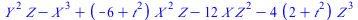 `+`(`*`(`^`(Y, 2), `*`(Z)), `-`(`*`(`^`(X, 3))), `*`(`+`(`-`(6), `*`(`^`(t, 2))), `*`(`^`(X, 2), `*`(Z))), `-`(`*`(12, `*`(X, `*`(`^`(Z, 2))))), `-`(`*`(4, `*`(`+`(2, `*`(`^`(t, 2))), `*`(`^`(Z, 3))))...