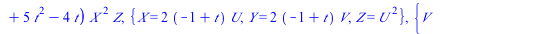 `+`(`*`(`^`(Y, 2), `*`(Z)), `-`(`*`(`^`(X, 3))), `-`(`*`(4, `*`(`^`(`+`(`-`(1), t), 2), `*`(`^`(`+`(1, `*`(`^`(t, 2))), 2), `*`(`^`(Z, 3)))))), `-`(`*`(4, `*`(`+`(`-`(1), t), `*`(`+`(`*`(2, `*`(t)), `...
