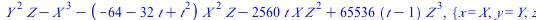 `+`(`*`(`^`(Y, 2), `*`(Z)), `-`(`*`(`^`(X, 3))), `-`(`*`(`+`(`-`(64), `-`(`*`(32, `*`(t))), `*`(`^`(t, 2))), `*`(`^`(X, 2), `*`(Z)))), `-`(`*`(2560, `*`(t, `*`(X, `*`(`^`(Z, 2)))))), `*`(65536, `*`(`+...