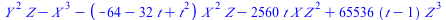 `+`(`*`(`^`(Y, 2), `*`(Z)), `-`(`*`(`^`(X, 3))), `-`(`*`(`+`(`-`(64), `-`(`*`(32, `*`(t))), `*`(`^`(t, 2))), `*`(`^`(X, 2), `*`(Z)))), `-`(`*`(2560, `*`(t, `*`(X, `*`(`^`(Z, 2)))))), `*`(65536, `*`(`+...